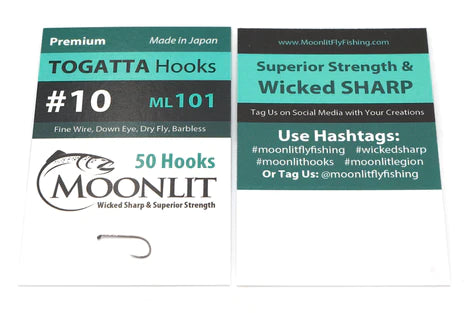 Moonlit TOGATTA ML101 Premium Barbless Hook