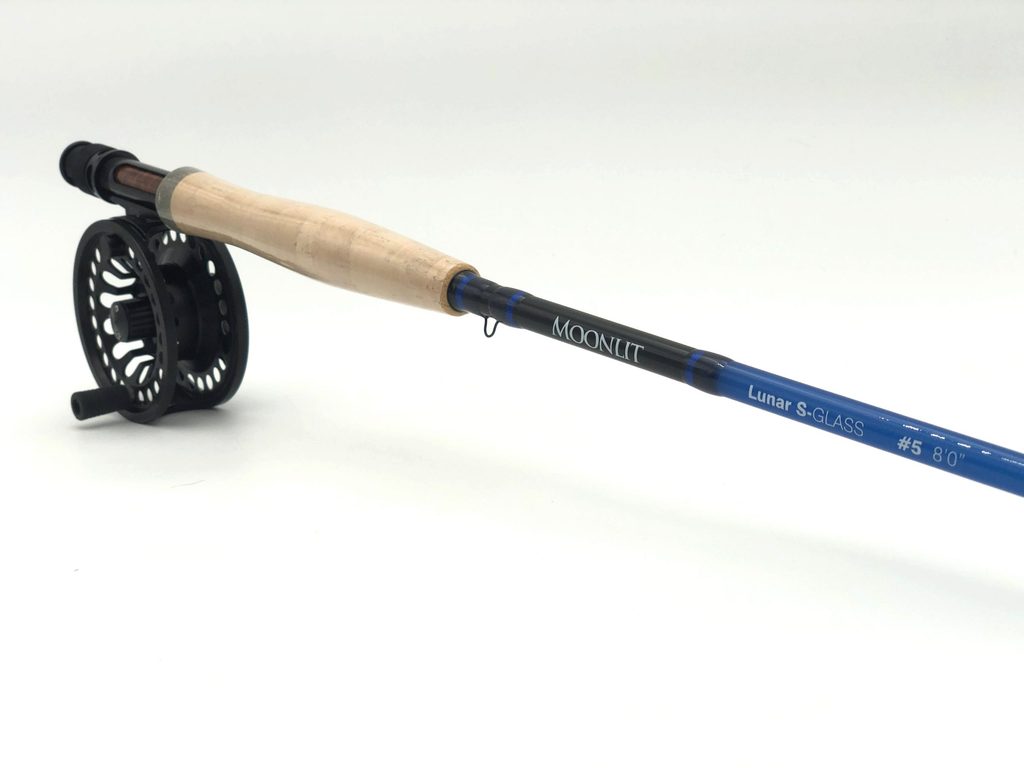 5wt Moonlit Lunar S-GLASS Fiberglass Fly Rod w/case (new model)