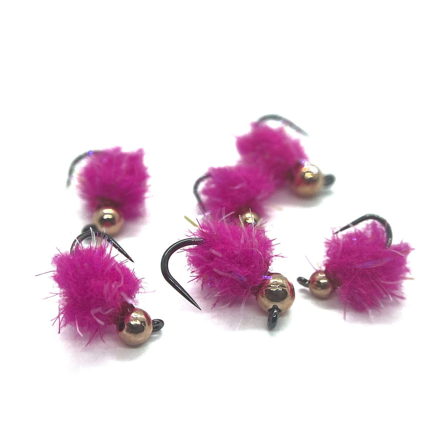 Lightning Drop - NOT's EggStatic Eggs - Hot Candy Pink / Copper bead