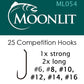 Moonlit ML054 Competition Barbless Hook (25 hooks)