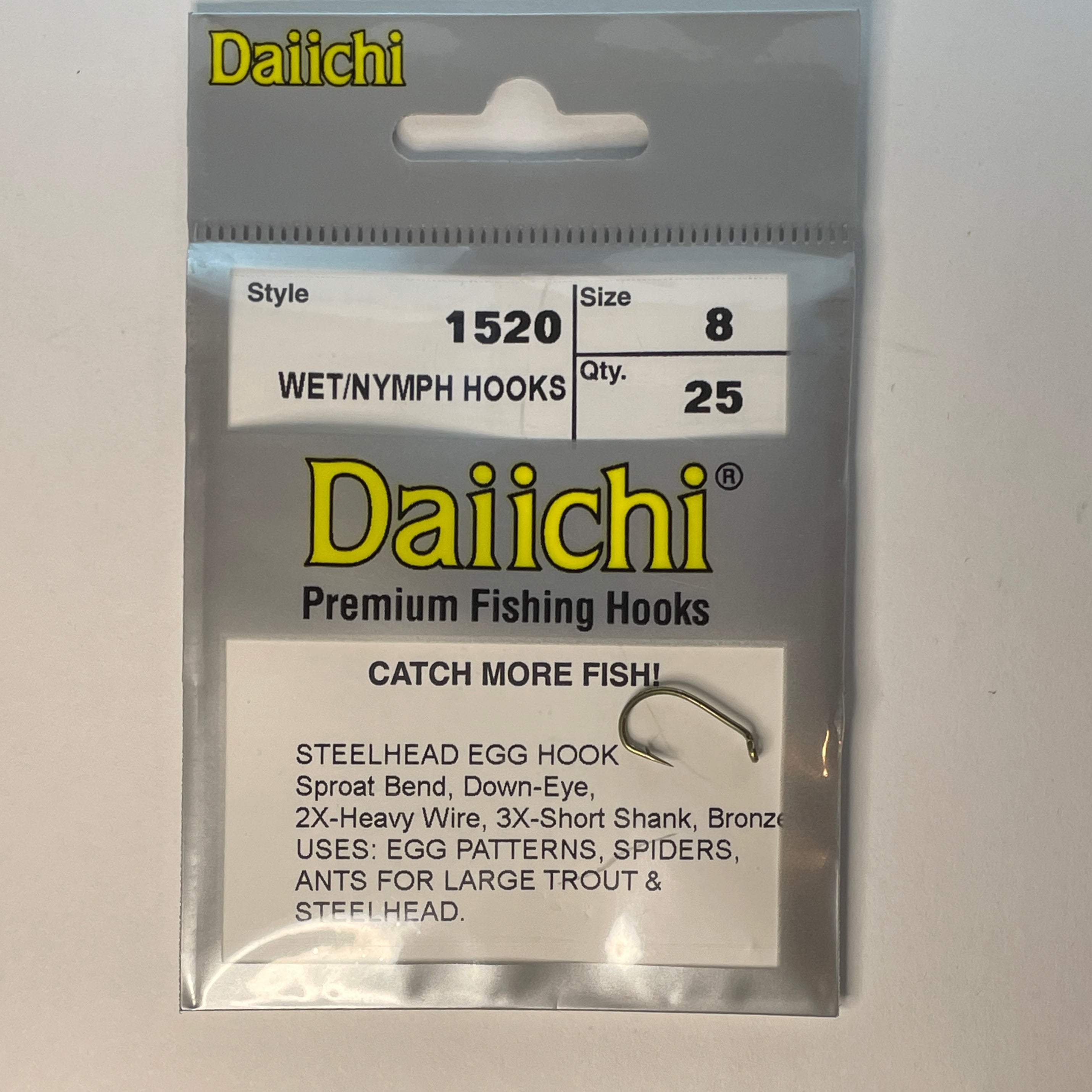 Daiichi 1520 Steelhead Egg Hook 6