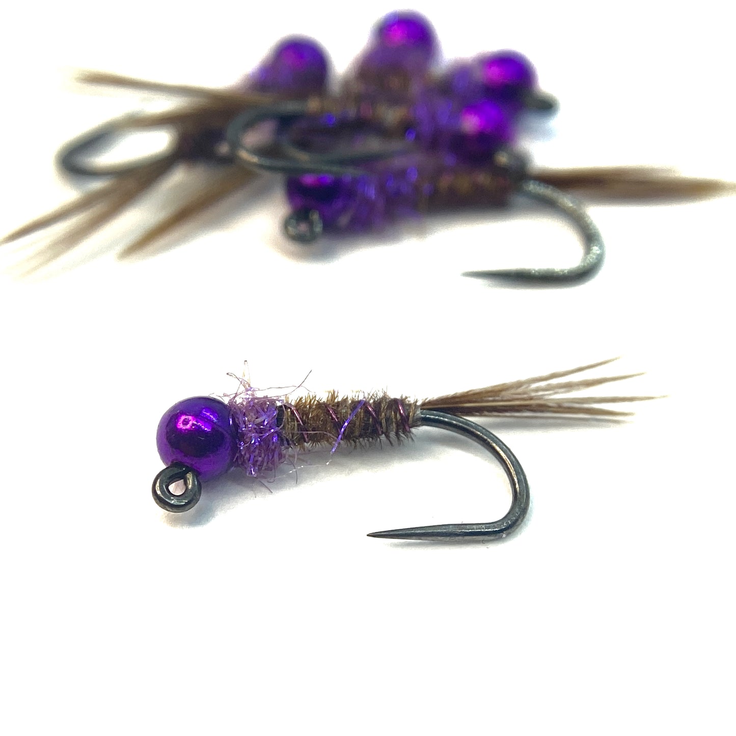 Pheasant Tail Nymph - Purple Tungsten Bead